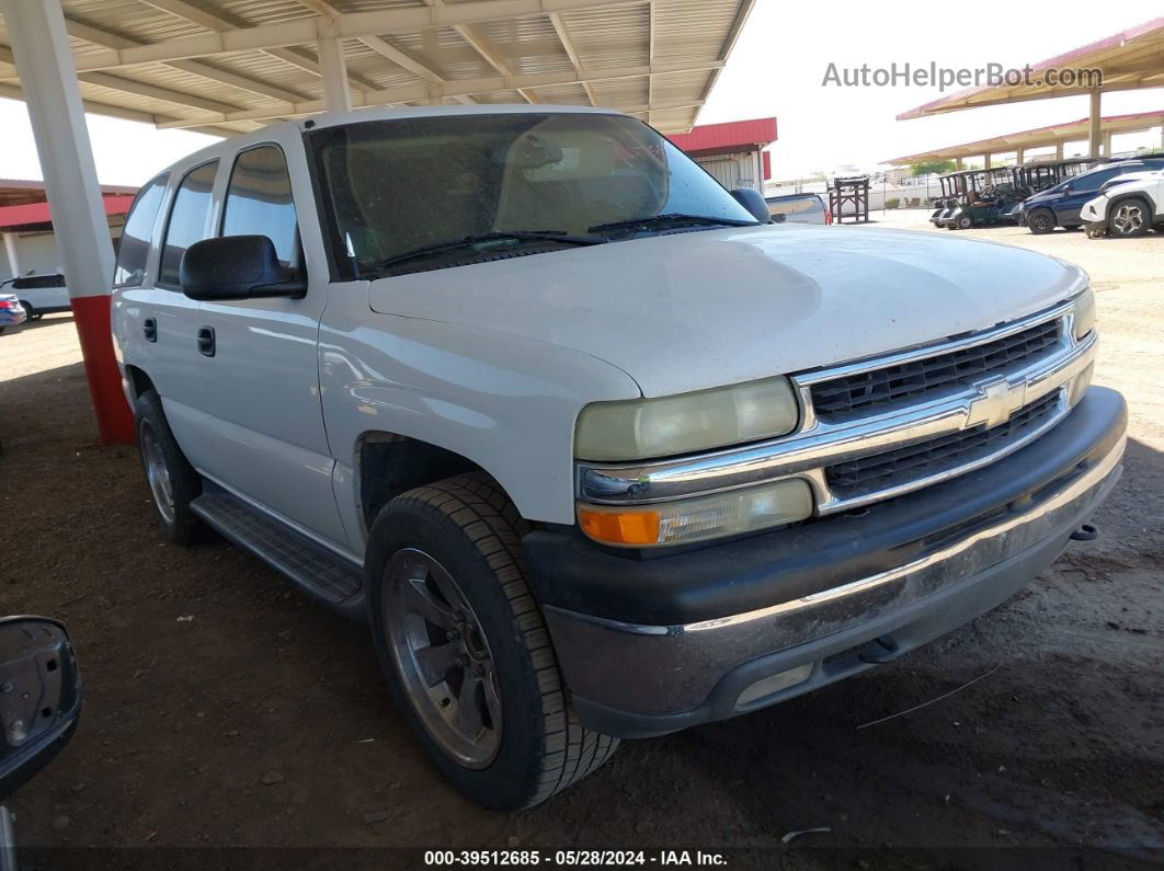 2004 Chevrolet Tahoe Ls White vin: 1GNEC13V24R217553