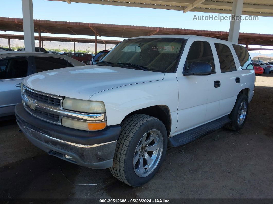 2004 Chevrolet Tahoe Ls White vin: 1GNEC13V24R217553