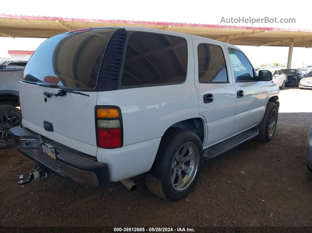 2004 Chevrolet Tahoe Ls White vin: 1GNEC13V24R217553