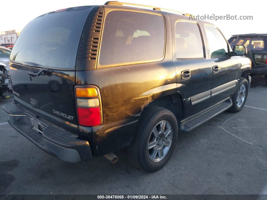 2004 Chevrolet Tahoe Ls Black vin: 1GNEC13V34R295744