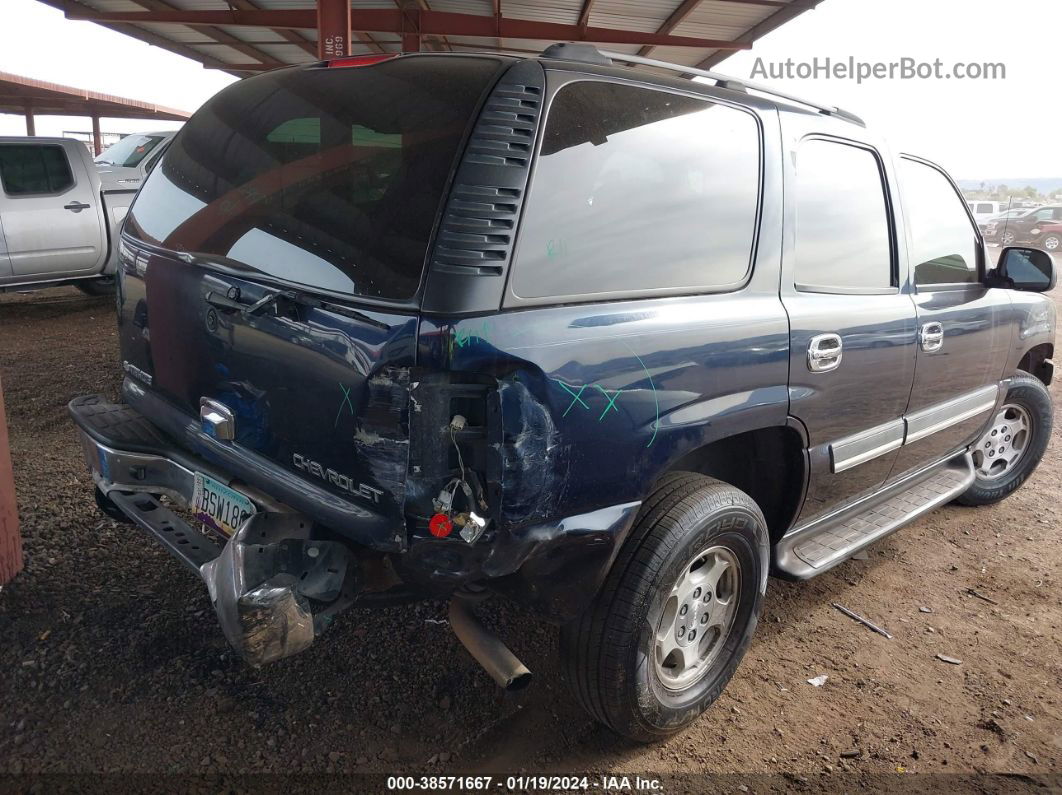 2004 Chevrolet Tahoe Ls Blue vin: 1GNEC13V34R319671