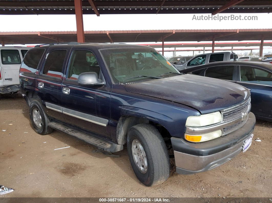 2004 Chevrolet Tahoe Ls Blue vin: 1GNEC13V34R319671