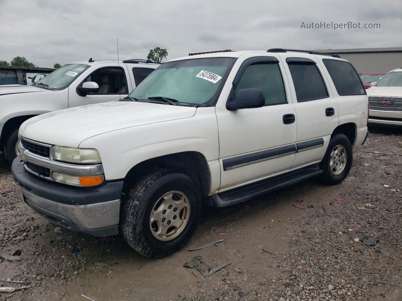 2004 Chevrolet Tahoe C1500 White vin: 1GNEC13V54J149859