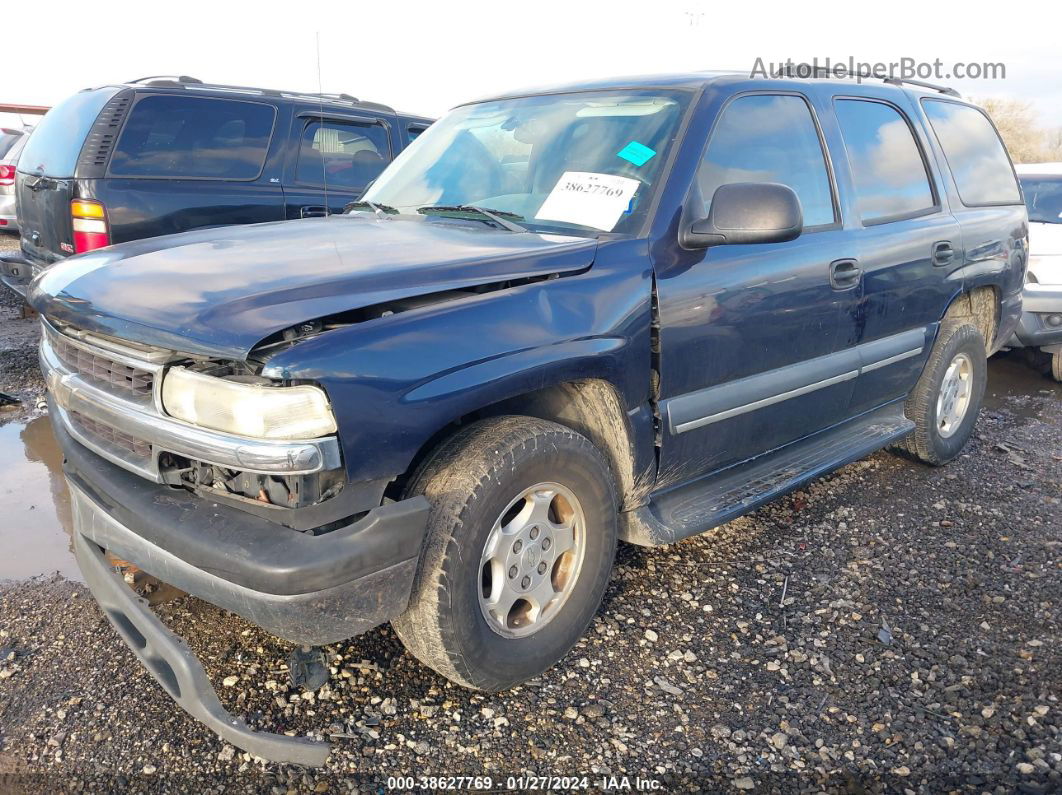 2004 Chevrolet Tahoe Ls Blue vin: 1GNEC13V74R123572