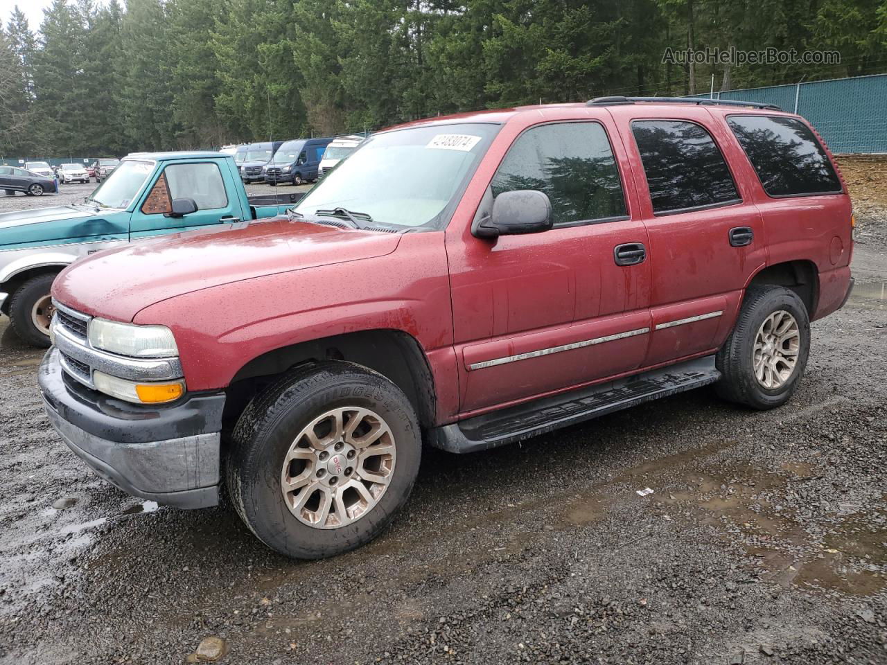 2004 Chevrolet Tahoe C1500 Burgundy vin: 1GNEC13VX4R128281