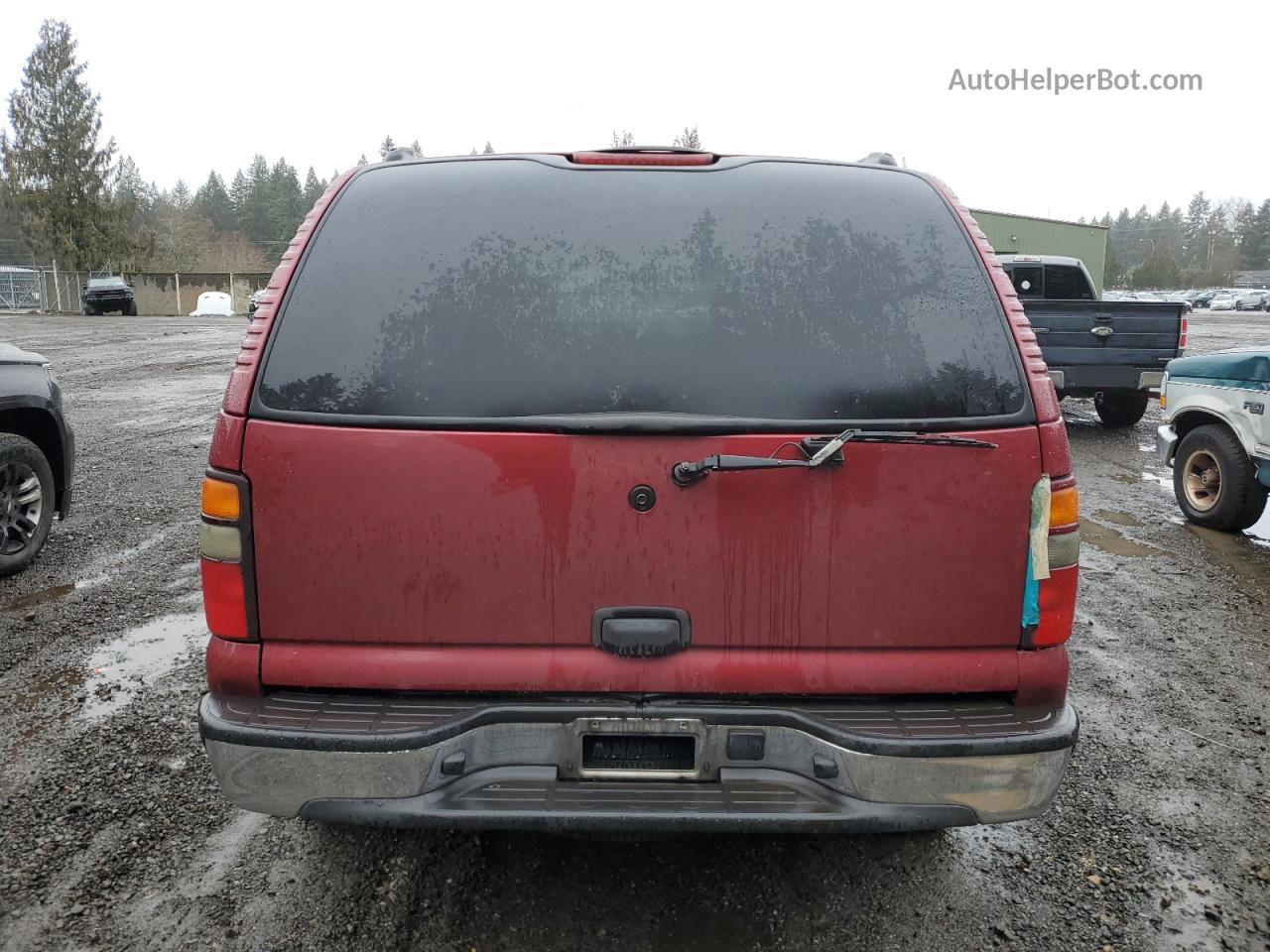 2004 Chevrolet Tahoe C1500 Burgundy vin: 1GNEC13VX4R128281