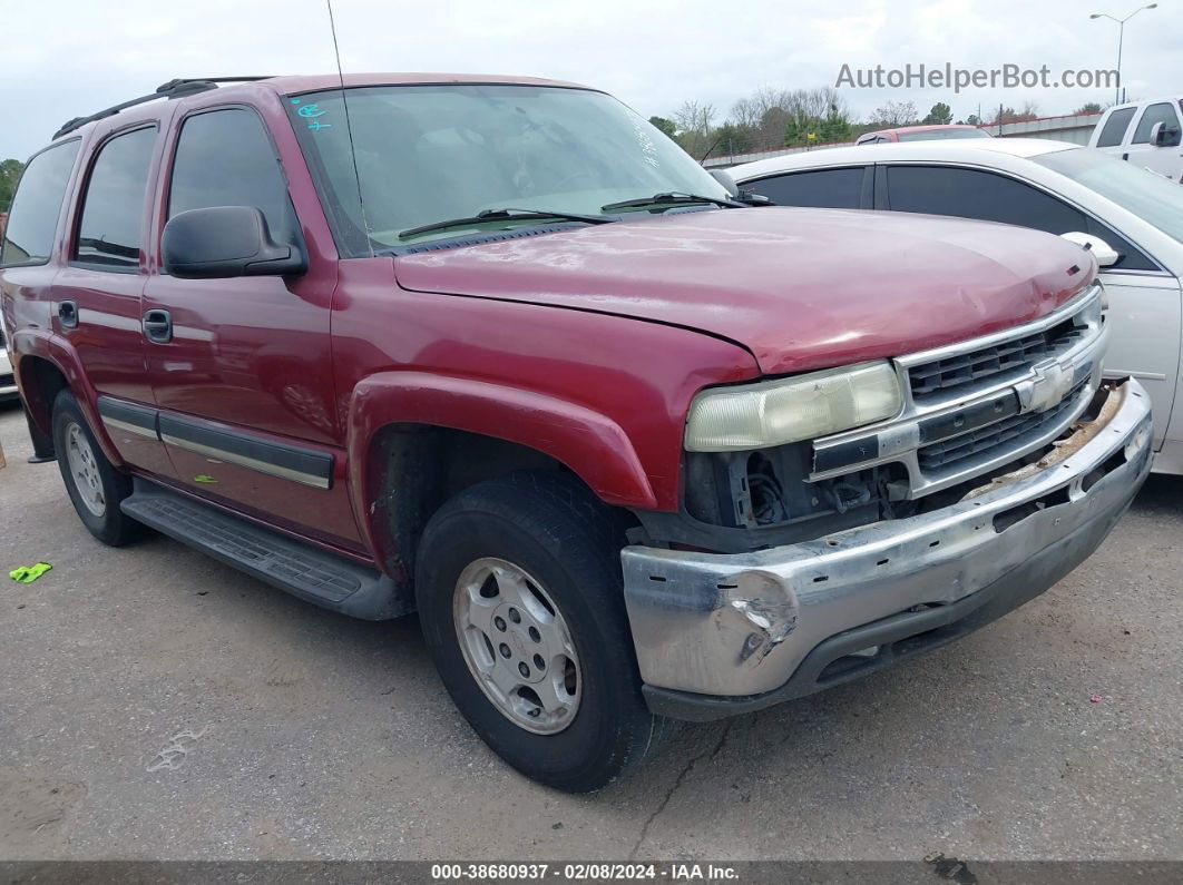 2004 Chevrolet Tahoe Ls Red vin: 1GNEC13Z74R314055