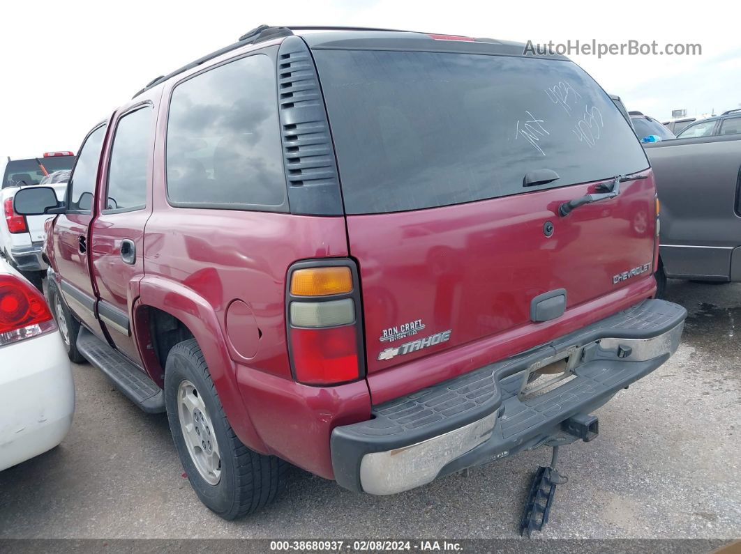 2004 Chevrolet Tahoe Ls Red vin: 1GNEC13Z74R314055