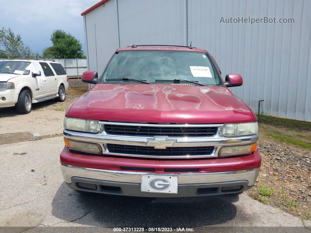 2004 Chevrolet Tahoe Lt Maroon vin: 1GNEC13Z84J138437