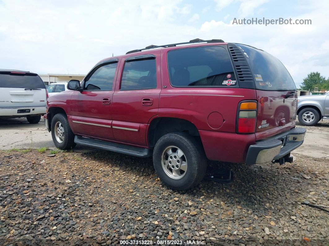 2004 Chevrolet Tahoe Lt Maroon vin: 1GNEC13Z84J138437