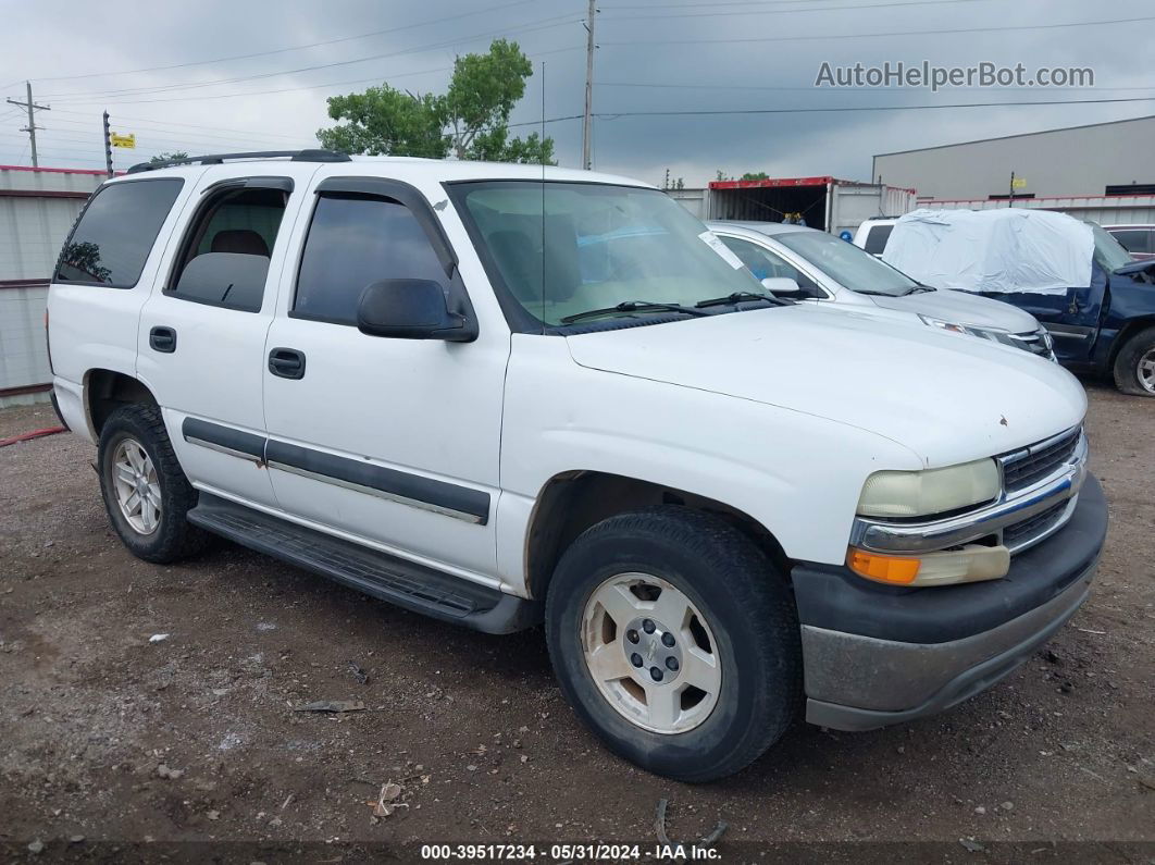 2004 Chevrolet Tahoe Ls White vin: 1GNEC13Z94R192878