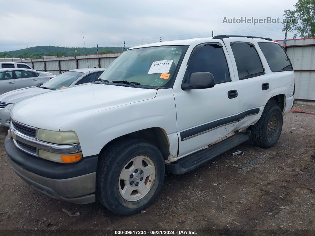 2004 Chevrolet Tahoe Ls White vin: 1GNEC13Z94R192878