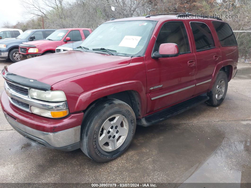 2004 Chevrolet Tahoe Lt Red vin: 1GNEC13ZX4R238752