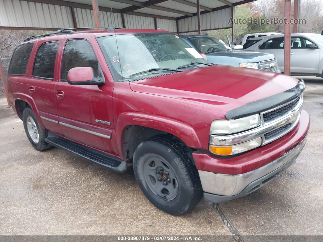 2004 Chevrolet Tahoe Lt Red vin: 1GNEC13ZX4R238752