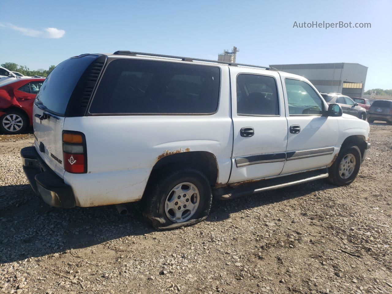 2005 Chevrolet Suburban C1500 White vin: 1GNEC16Z65J101643