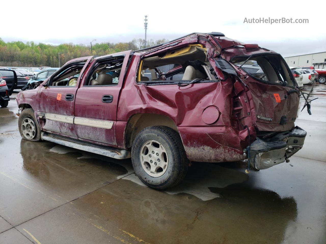 2005 Chevrolet Suburban C1500 Burgundy vin: 1GNEC16Z85J236199