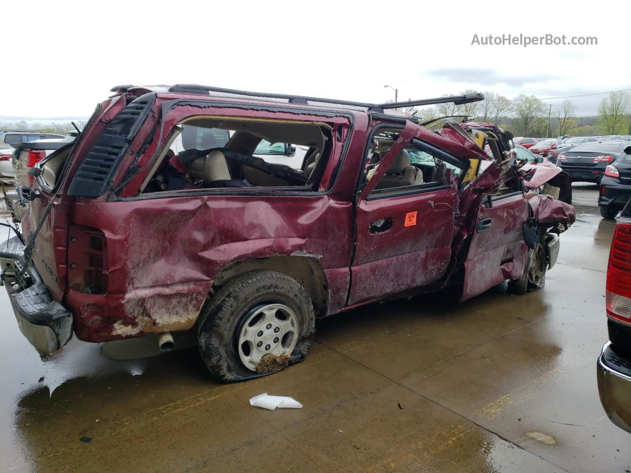 2005 Chevrolet Suburban C1500 Burgundy vin: 1GNEC16Z85J236199