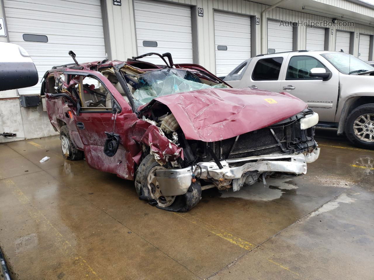 2005 Chevrolet Suburban C1500 Burgundy vin: 1GNEC16Z85J236199