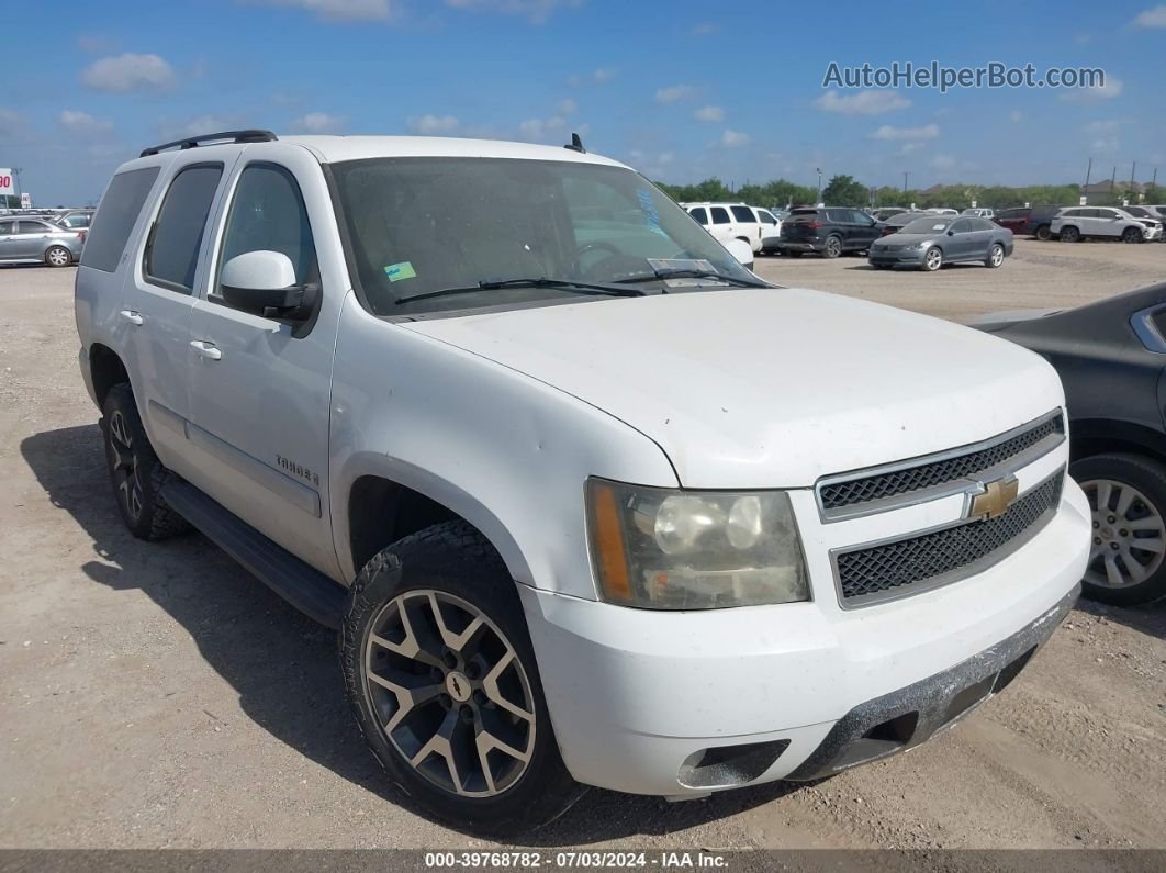 2007 Chevrolet Tahoe Lt White vin: 1GNEK13047R128594