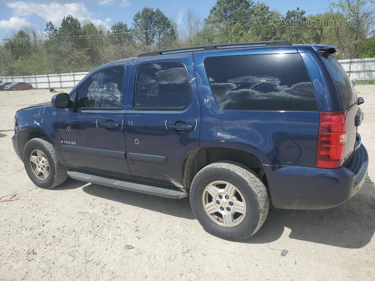 2007 Chevrolet Tahoe K1500 Blue vin: 1GNEK13087R173022