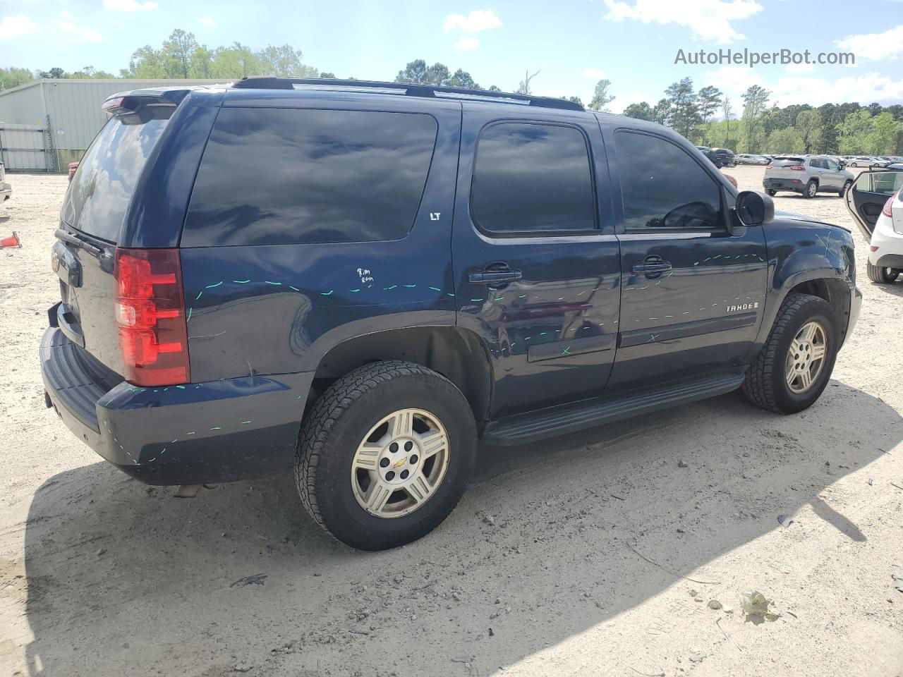 2007 Chevrolet Tahoe K1500 Blue vin: 1GNEK13087R173022