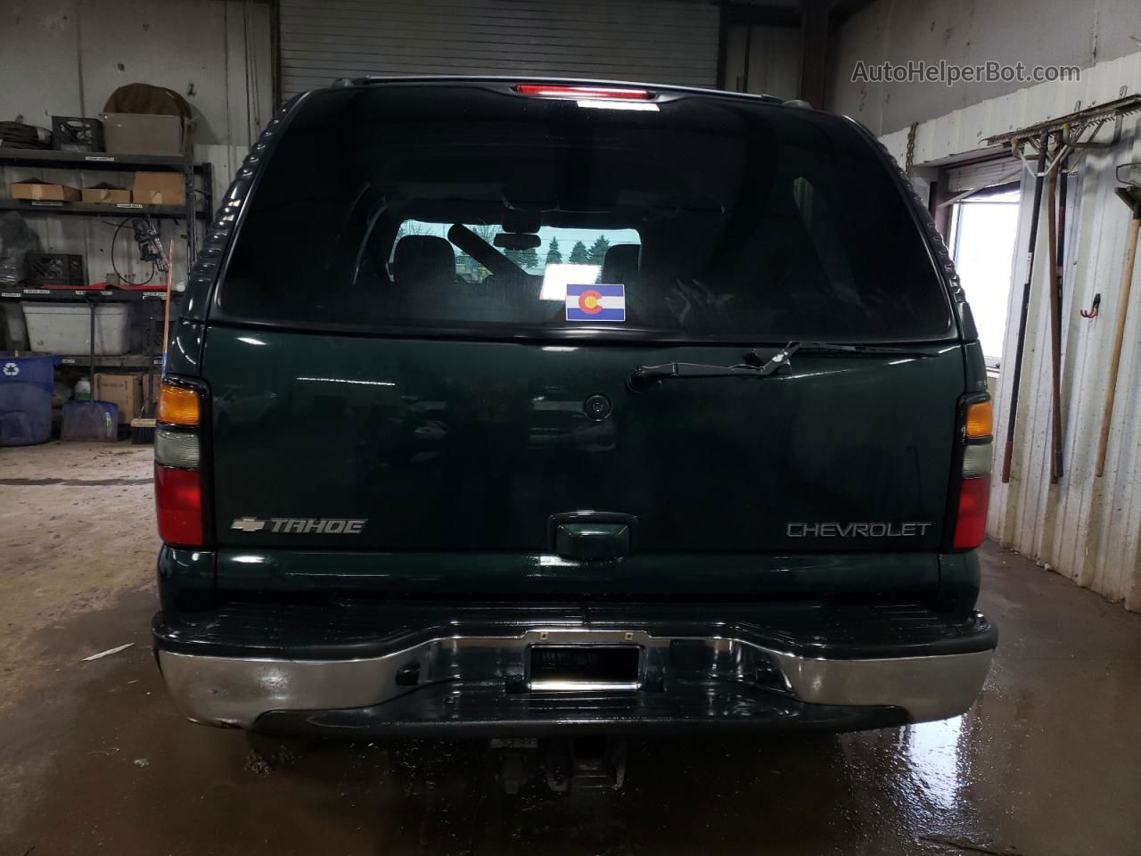 2004 Chevrolet Tahoe K1500 Green vin: 1GNEK13T04J184844