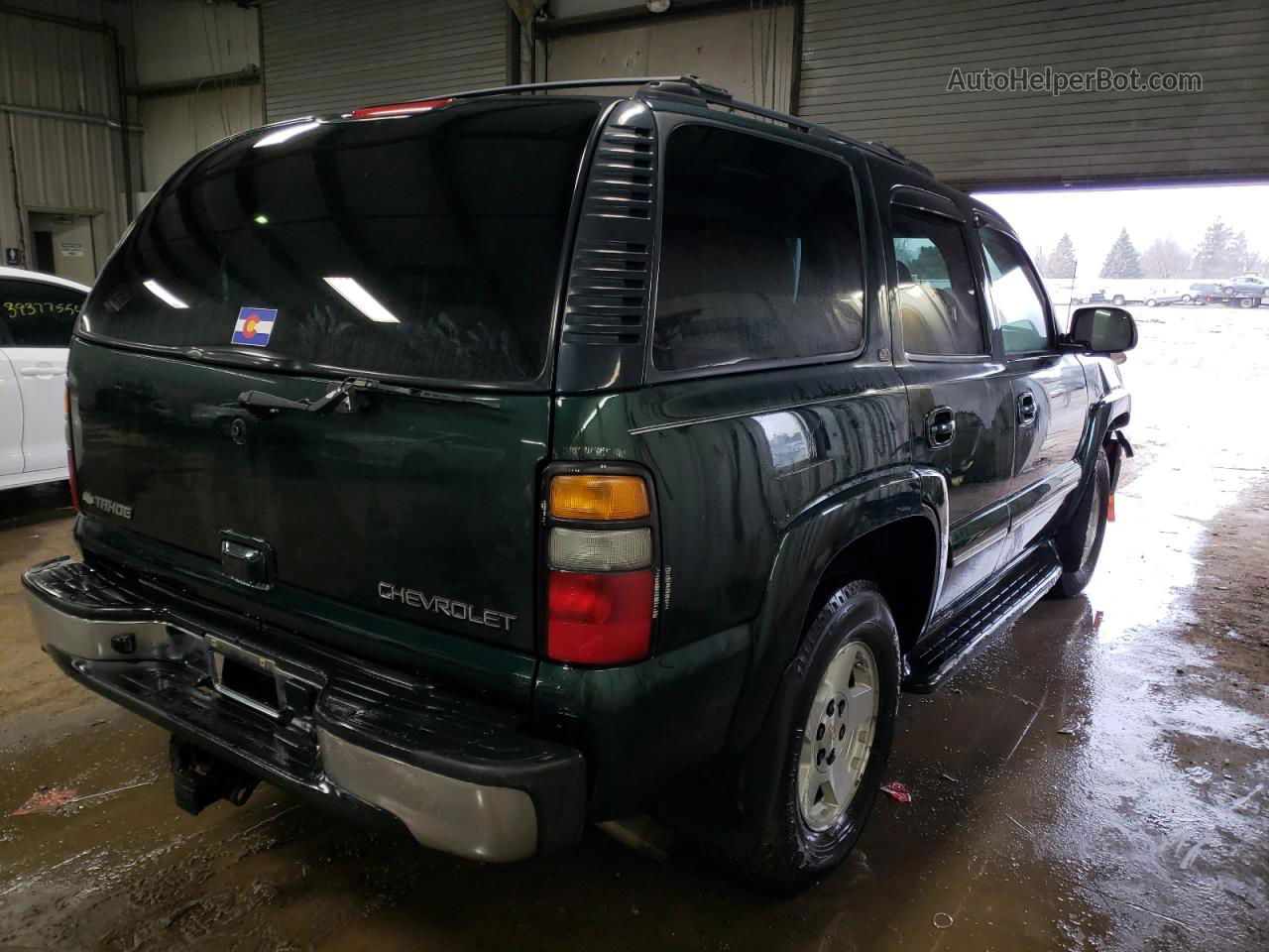 2004 Chevrolet Tahoe K1500 Green vin: 1GNEK13T04J184844