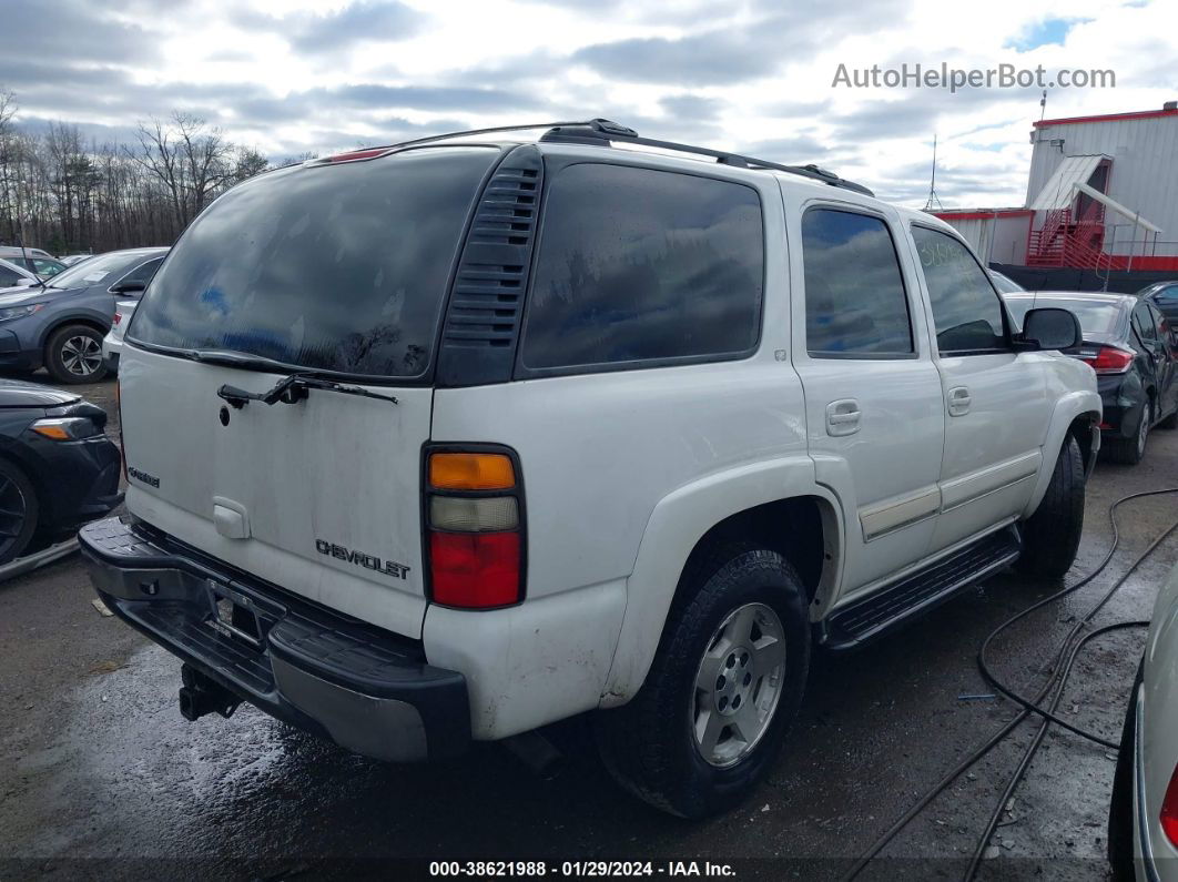 2004 Chevrolet Tahoe Lt White vin: 1GNEK13T24J298960