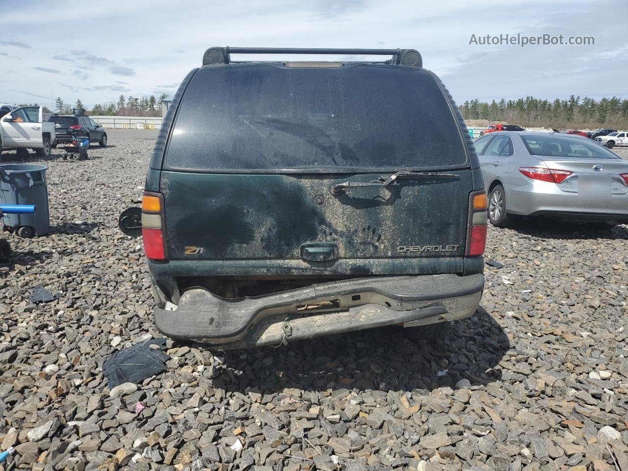 2004 Chevrolet Tahoe K1500 Green vin: 1GNEK13T54R171234