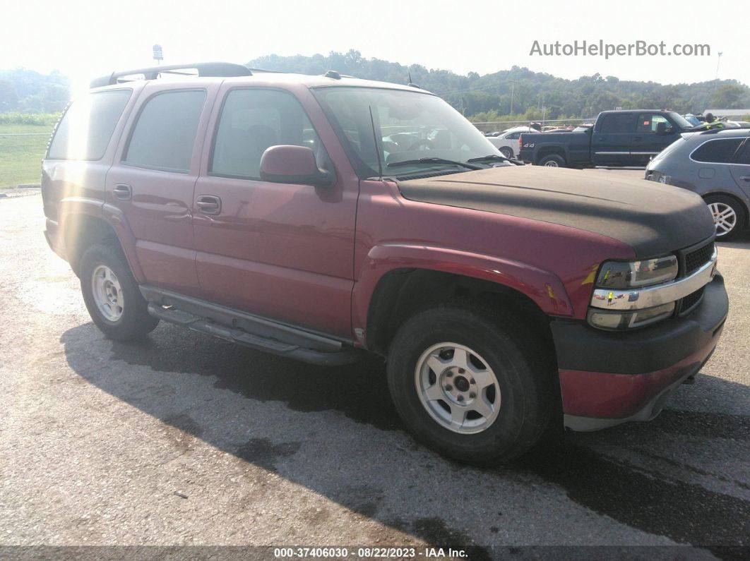 2004 Chevrolet Tahoe Z71 Maroon vin: 1GNEK13T54R304476