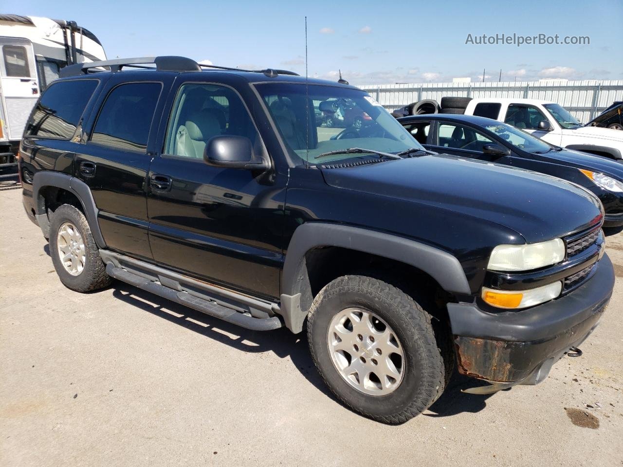 2004 Chevrolet Tahoe K1500 Black vin: 1GNEK13T74R198967