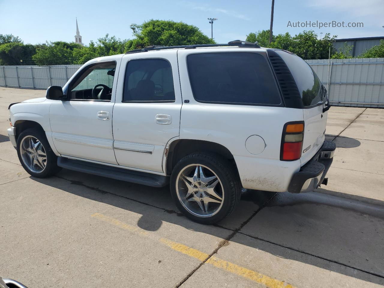 2004 Chevrolet Tahoe K1500 White vin: 1GNEK13T94J281153