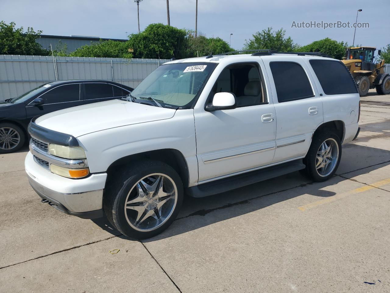 2004 Chevrolet Tahoe K1500 White vin: 1GNEK13T94J281153