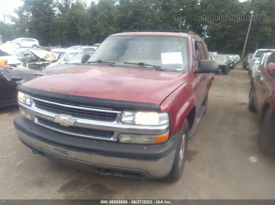 2004 Chevrolet Tahoe Ls Burgundy vin: 1GNEK13V14J216508