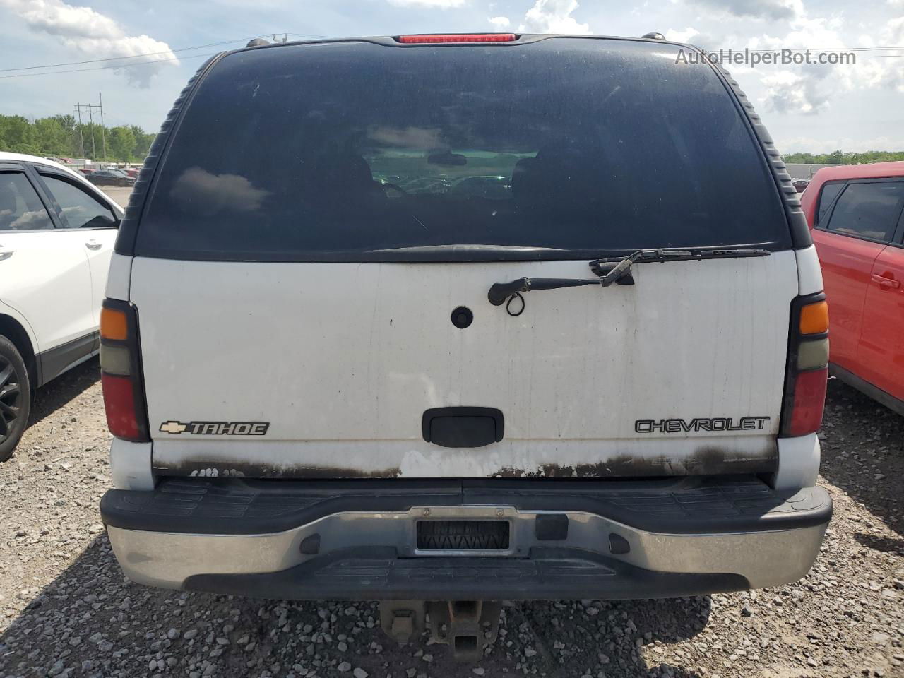 2004 Chevrolet Tahoe K1500 White vin: 1GNEK13V44R201034