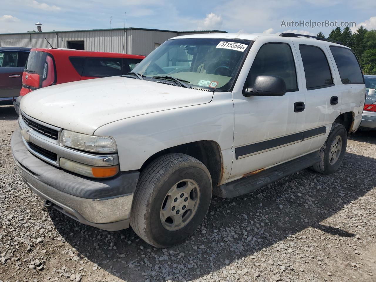 2004 Chevrolet Tahoe K1500 White vin: 1GNEK13V44R201034