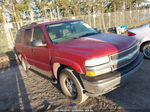 2004 Chevrolet Tahoe Ls Maroon vin: 1GNEK13V54J133714