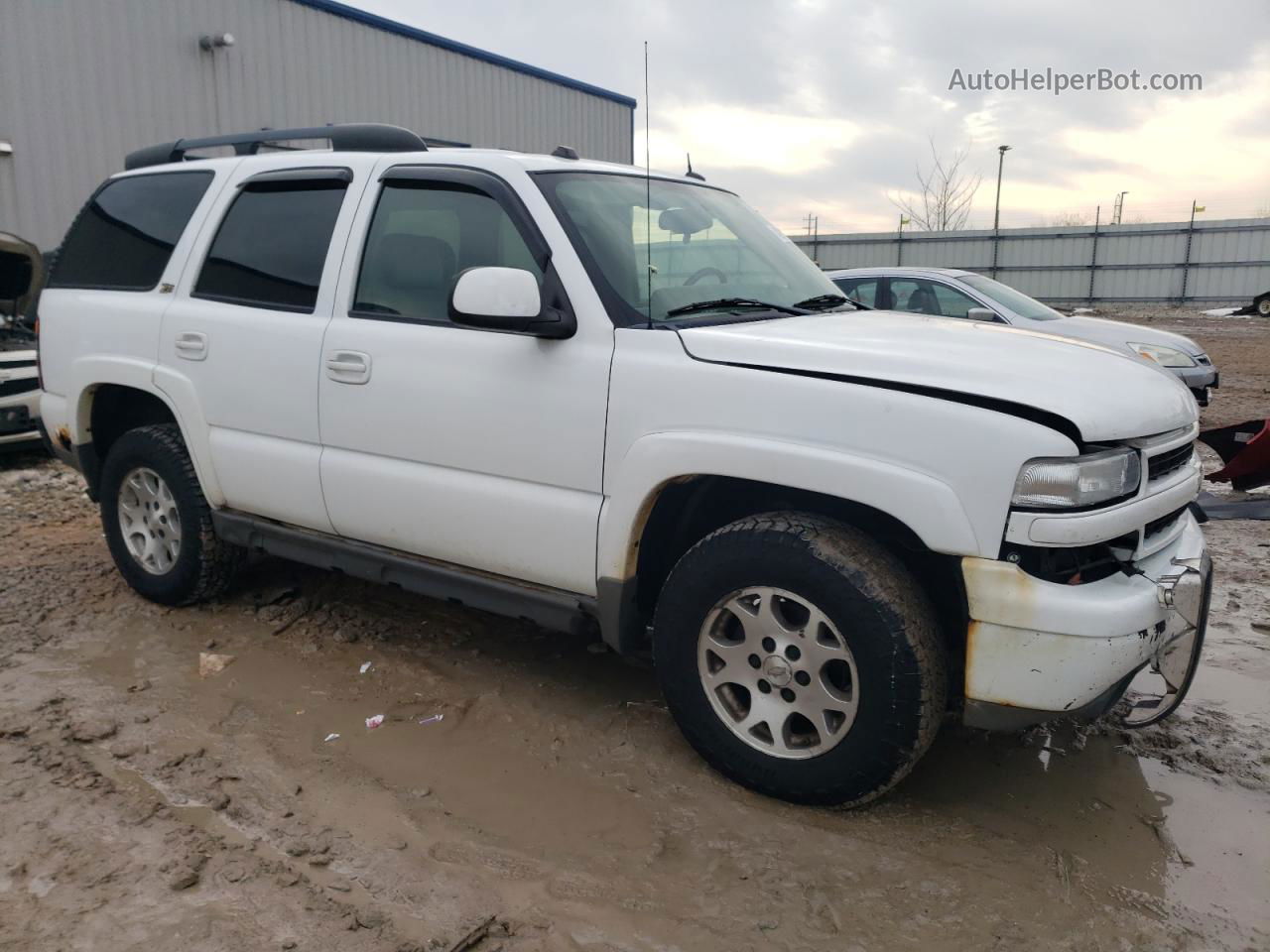 2004 Chevrolet Tahoe K1500 White vin: 1GNEK13Z44R233159