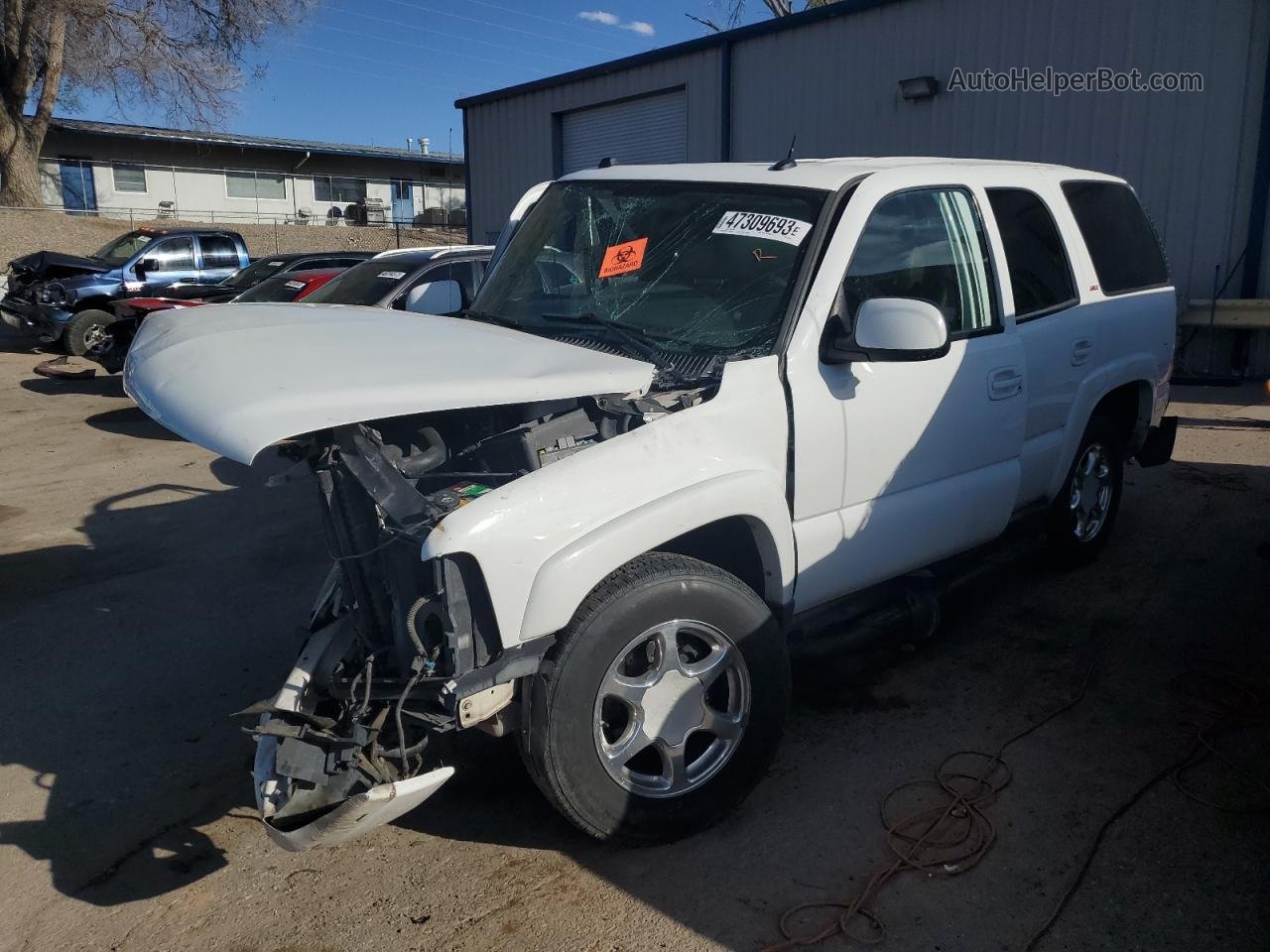 2004 Chevrolet Tahoe K1500 Белый vin: 1GNEK13Z44R296679