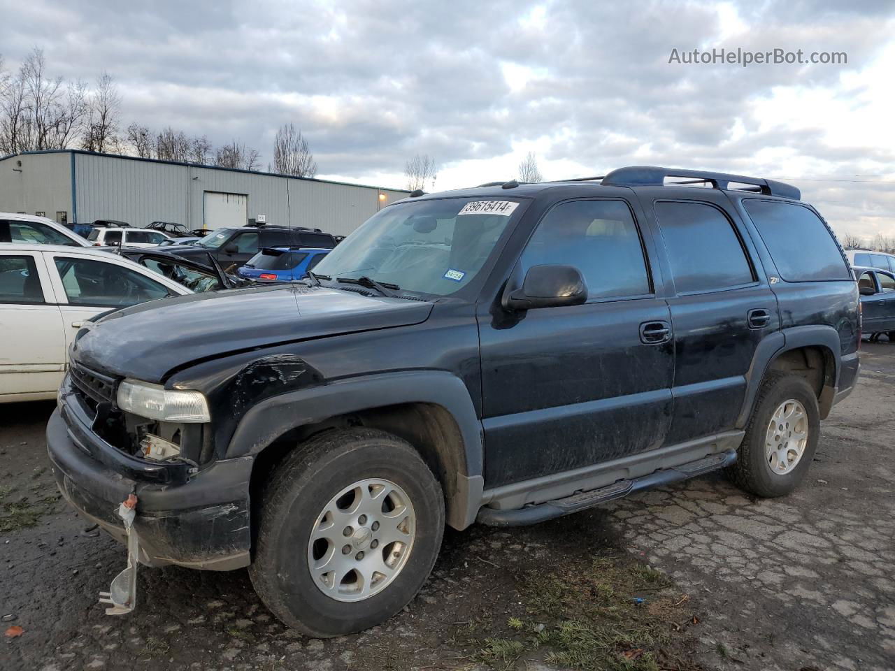 2004 Chevrolet Tahoe K1500 Black vin: 1GNEK13Z44R322066