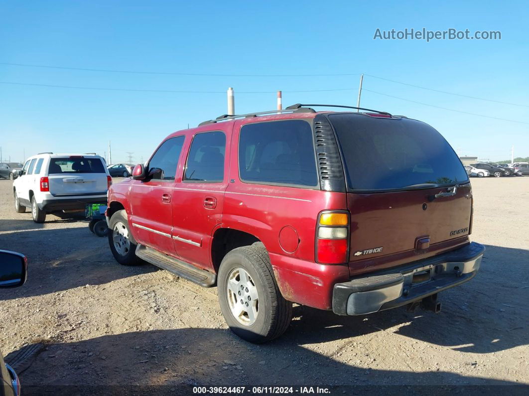 2004 Chevrolet Tahoe Lt Burgundy vin: 1GNEK13Z54J164383