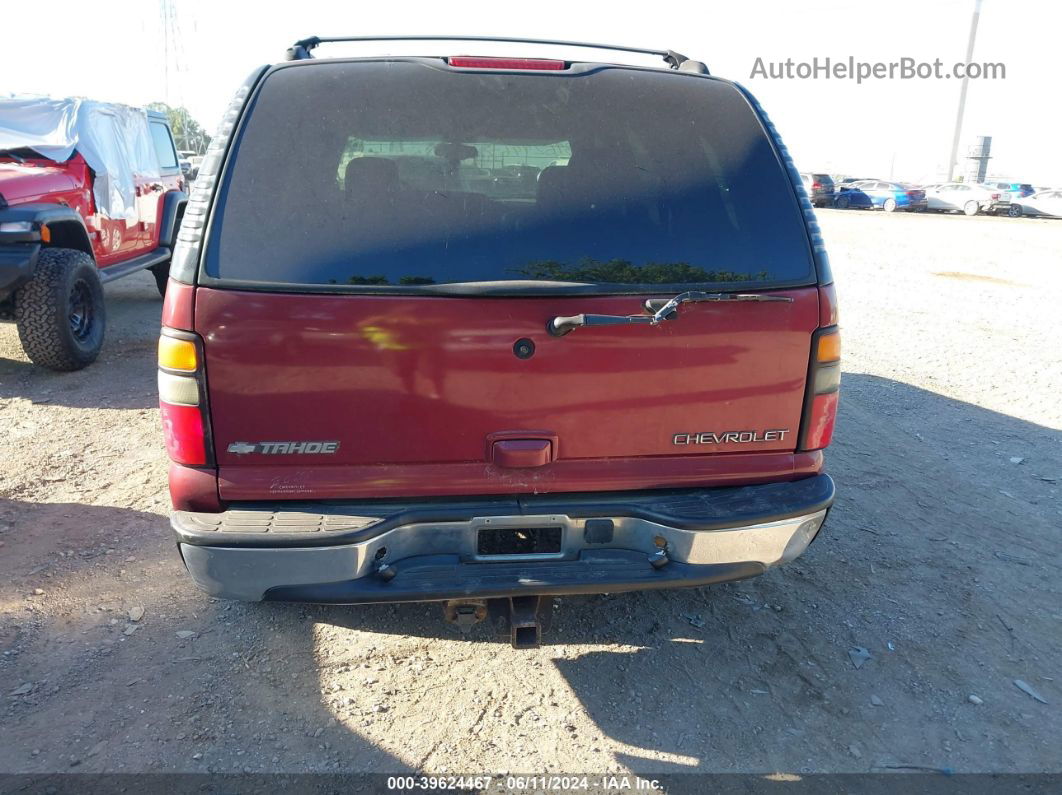 2004 Chevrolet Tahoe Lt Burgundy vin: 1GNEK13Z54J164383