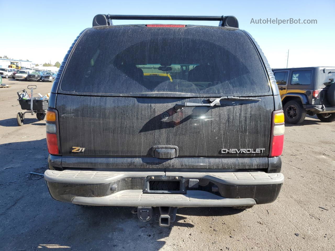 2004 Chevrolet Tahoe K1500 Black vin: 1GNEK13Z54R167172