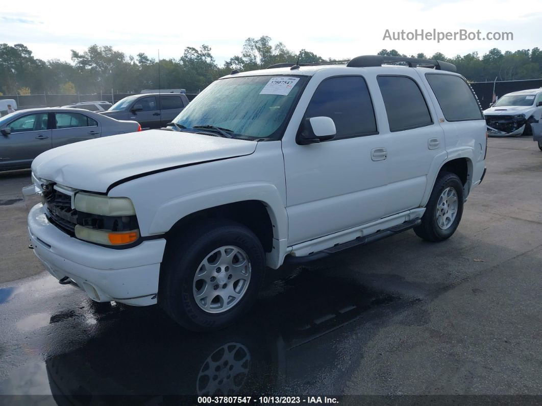 2004 Chevrolet Tahoe Z71 White vin: 1GNEK13Z54R245000