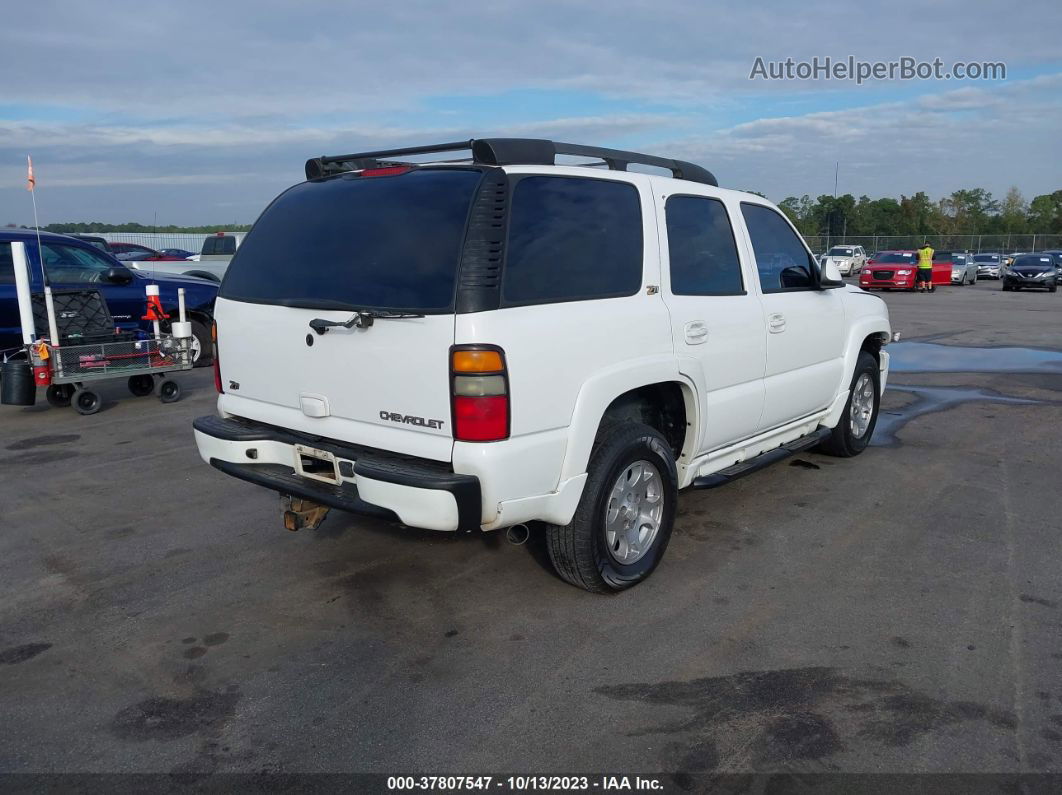 2004 Chevrolet Tahoe Z71 White vin: 1GNEK13Z54R245000