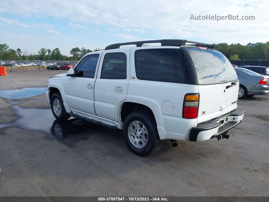 2004 Chevrolet Tahoe Z71 White vin: 1GNEK13Z54R245000