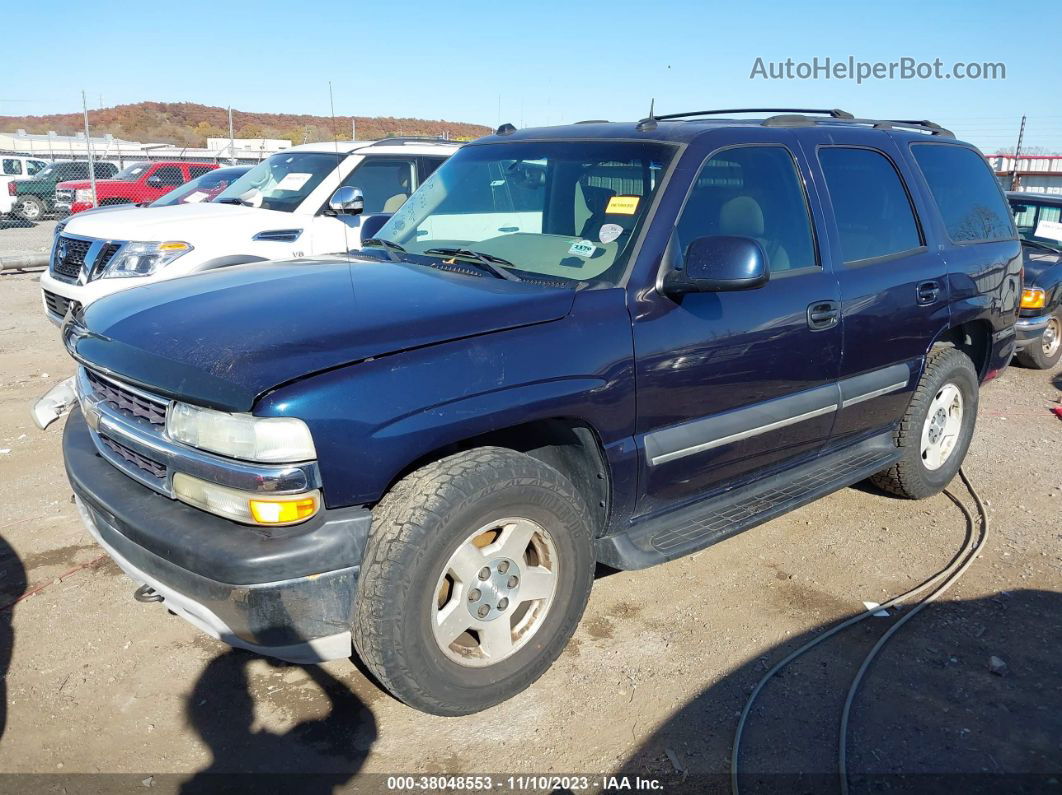 2004 Chevrolet Tahoe Lt Blue vin: 1GNEK13Z64R159985