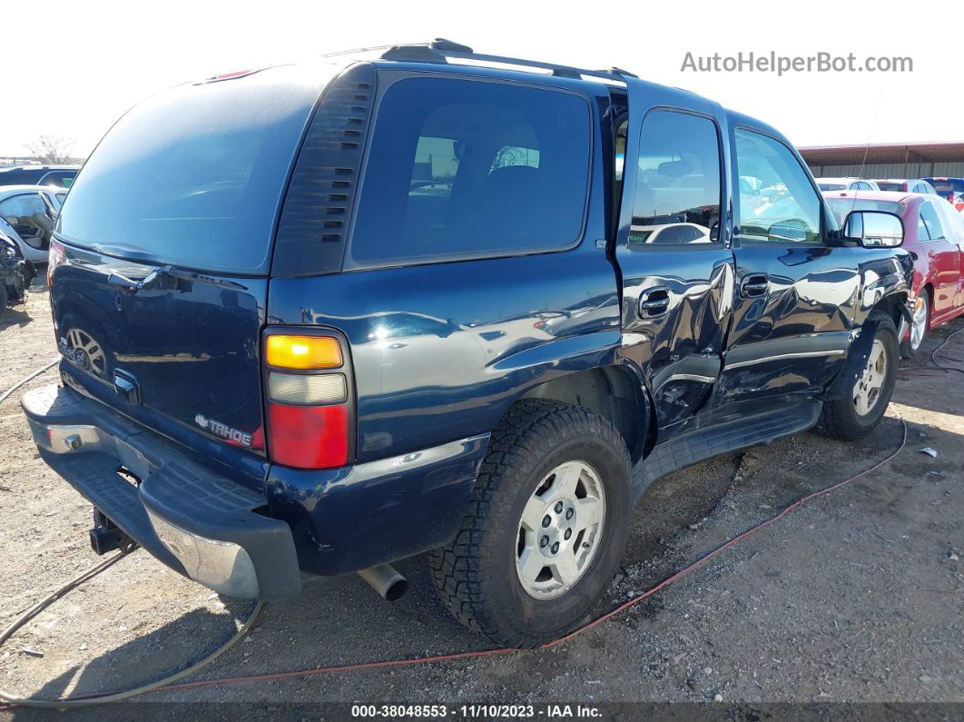 2004 Chevrolet Tahoe Lt Blue vin: 1GNEK13Z64R159985