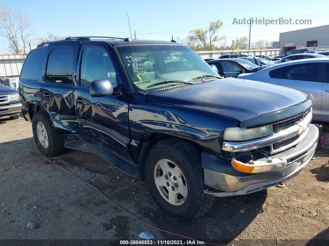 2004 Chevrolet Tahoe Lt Blue vin: 1GNEK13Z64R159985