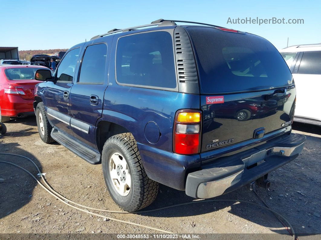 2004 Chevrolet Tahoe Lt Blue vin: 1GNEK13Z64R159985